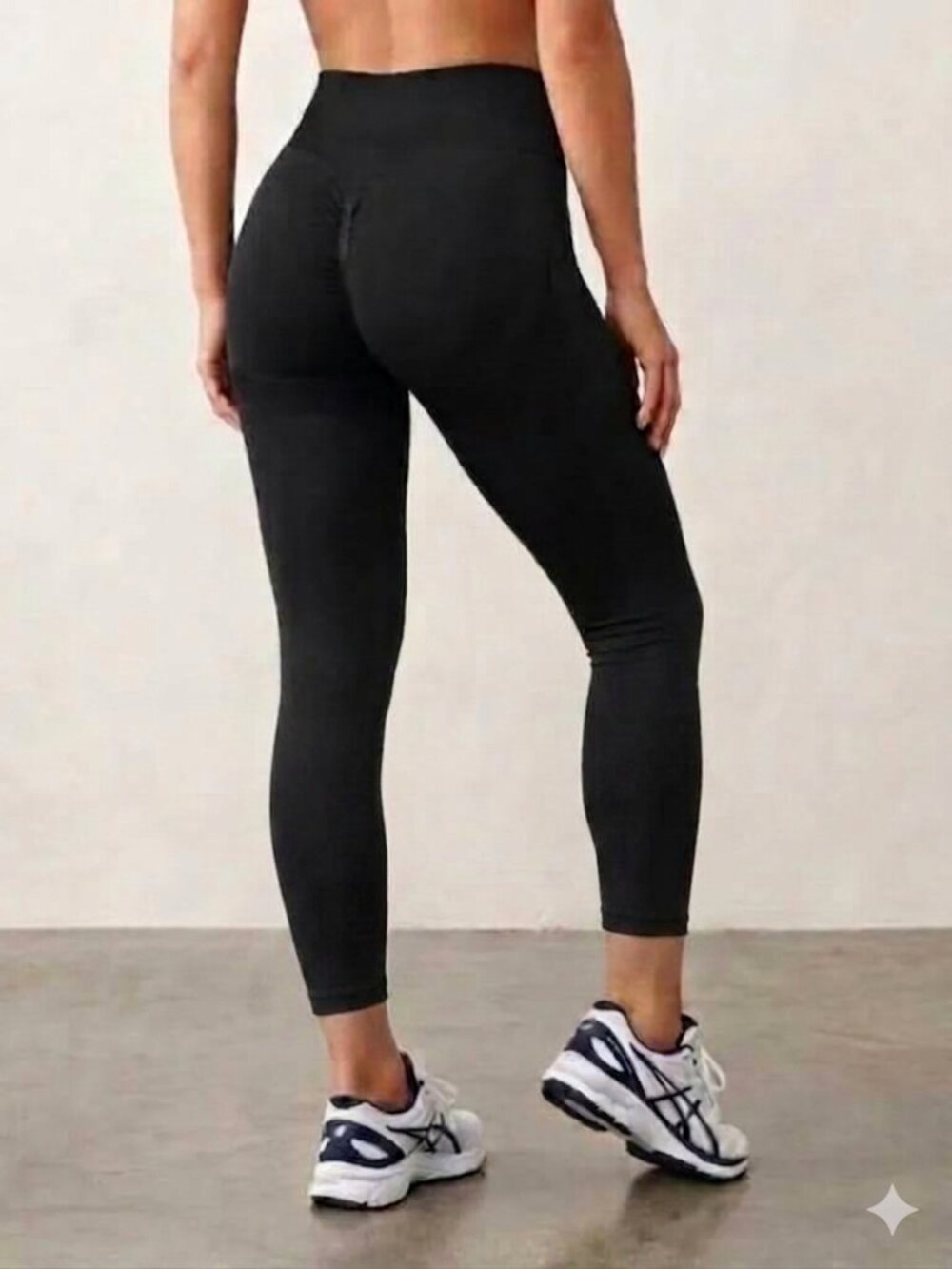 Black High-Waisted Scrunch-Butt Lifting Leggings